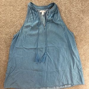 Sleeveless Denim Top Size S - Lauren Conrad